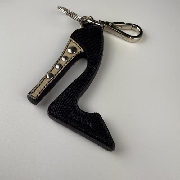💎✨ Authentic Prada Saffiano Stiletto High Heel Keychain Charm - Picture 2 of 3